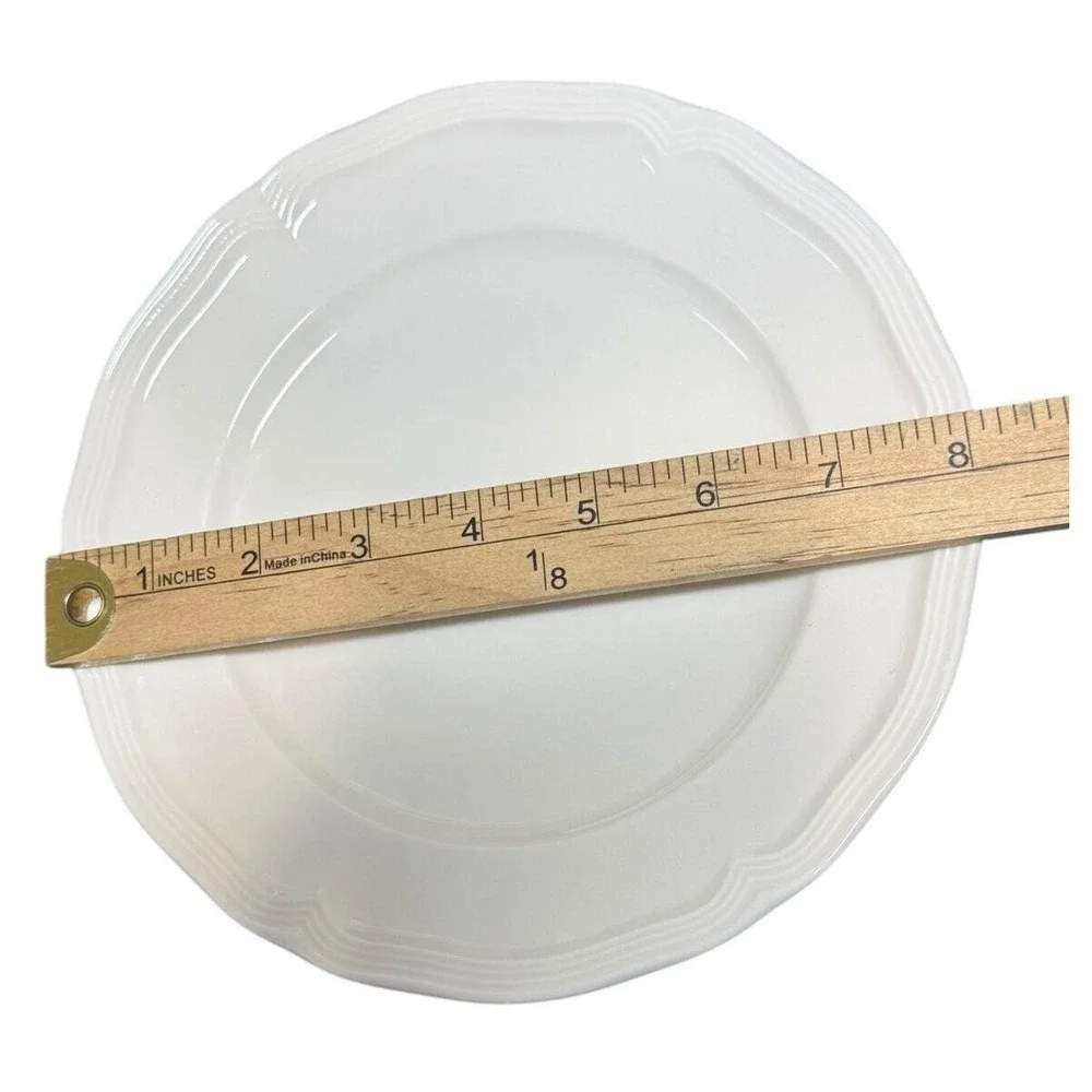 Villeroy Boch Manoir Salad Plates Set 2 White‎ Porcelain 8